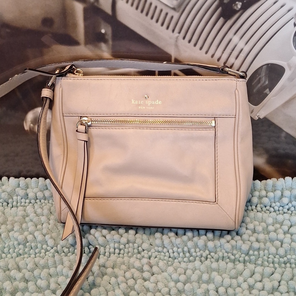 Kate Spade tan NY Briar Lane Deni cross body bag